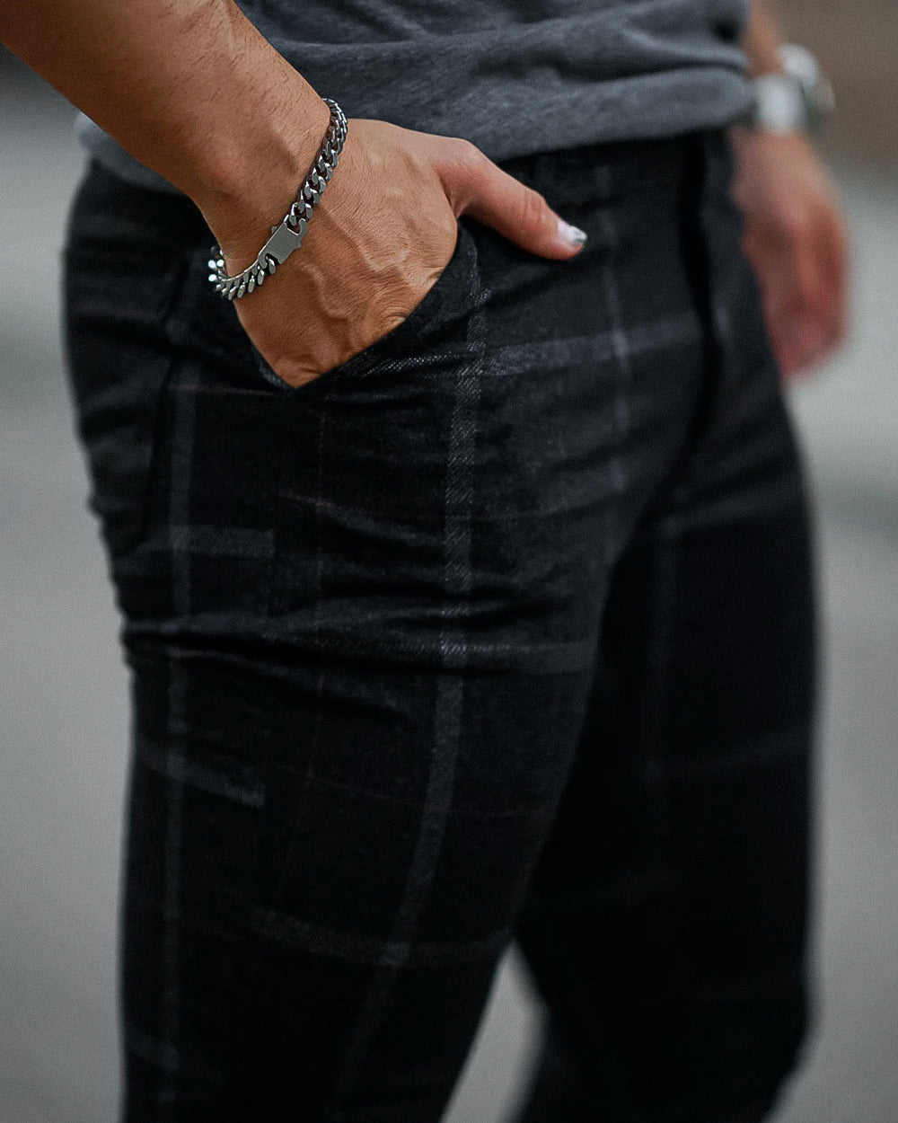 Jeans clasico a cuadro