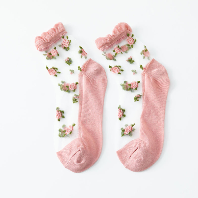 Calcetines Florales Transpirables