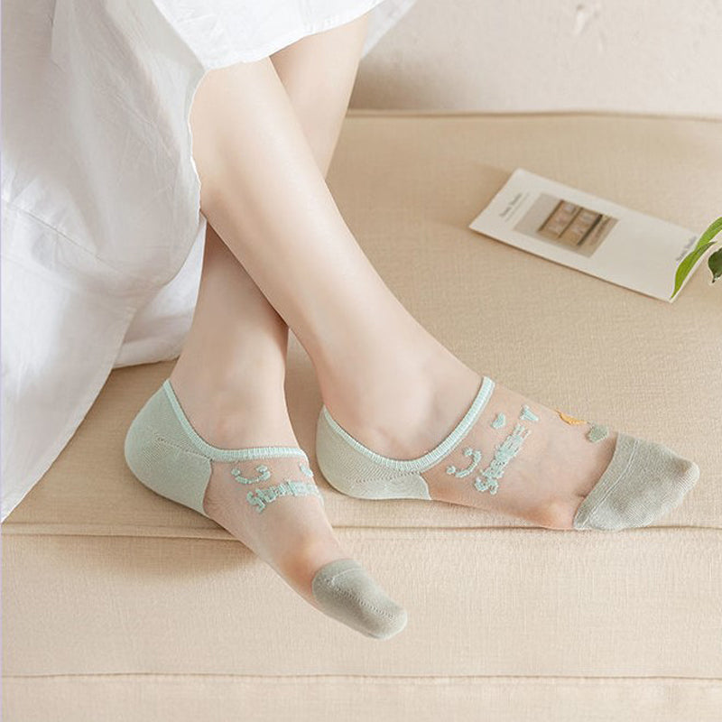 Calcetines Floreados Transpirables