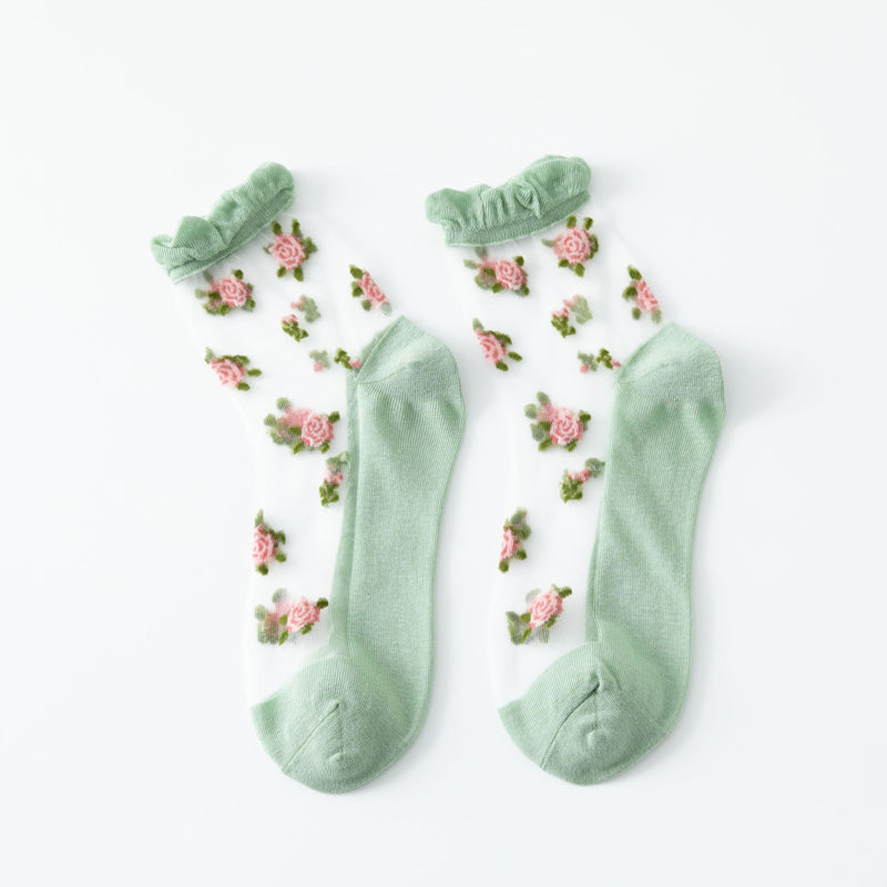 Calcetines Florales Transpirables