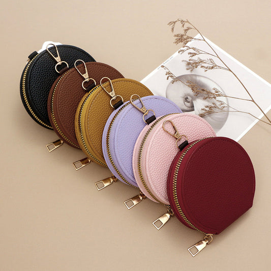 Monedero Vintage De Color Sólido