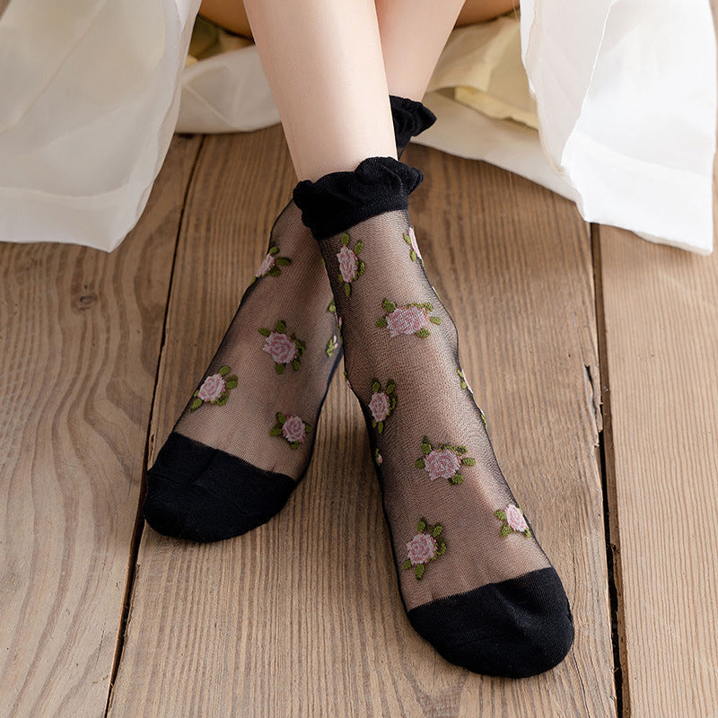 Calcetines Florales Transpirables
