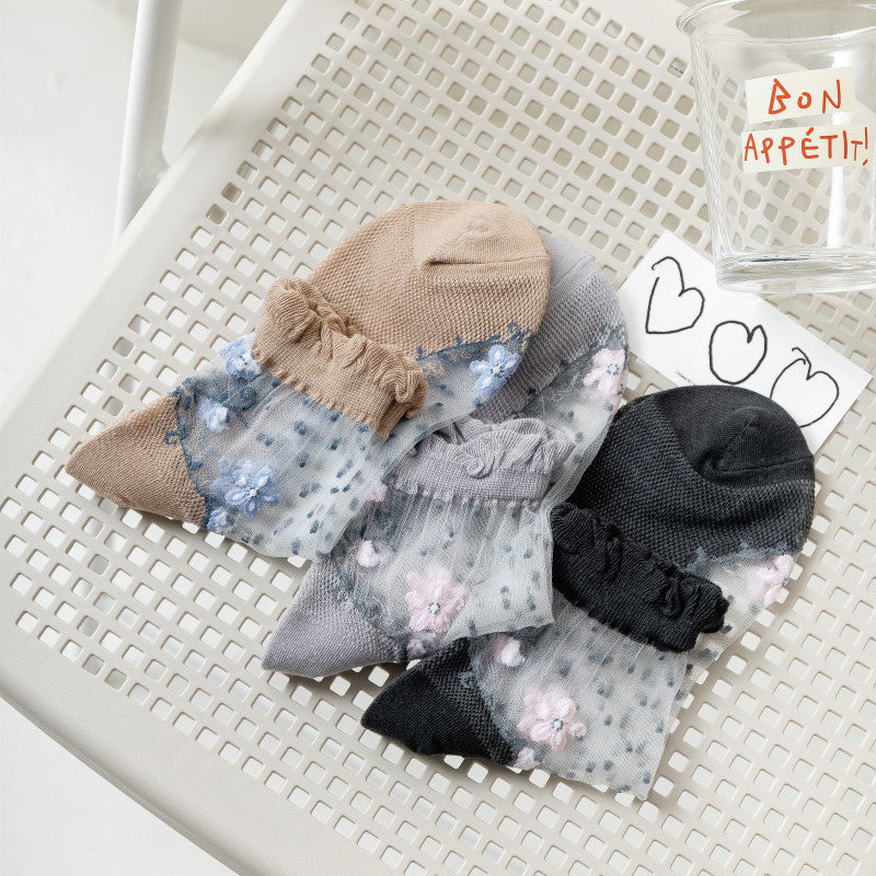 Calcetines Floreados Transpirables