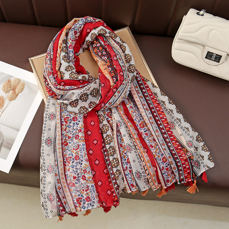 Bufanda Floral Bohemia Vintage