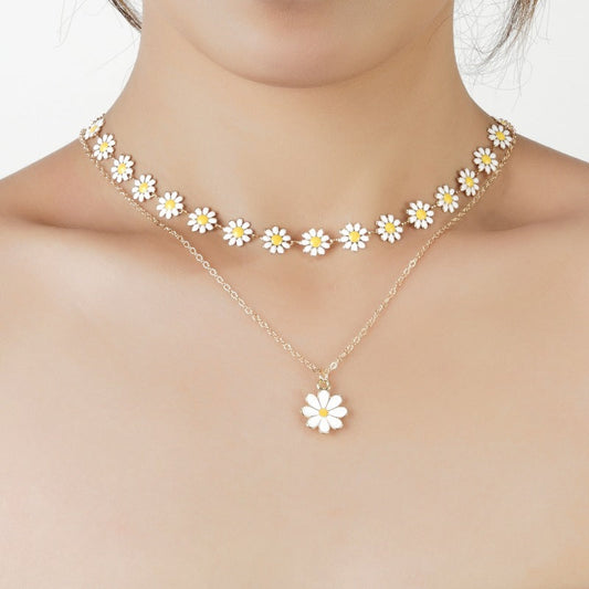 Collar con colgante Margaritas