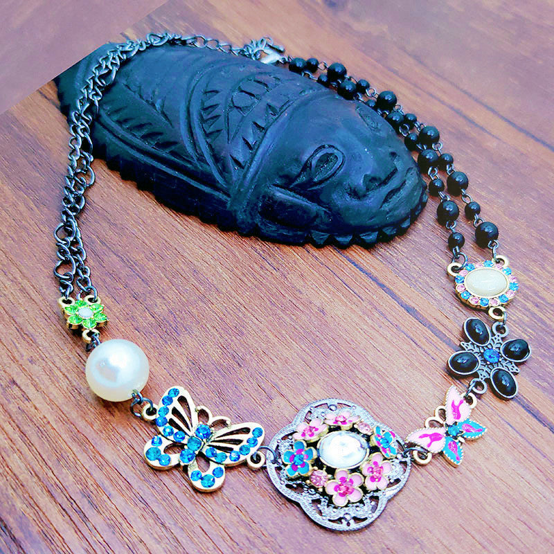 Collar Papillon Étnico Vintage