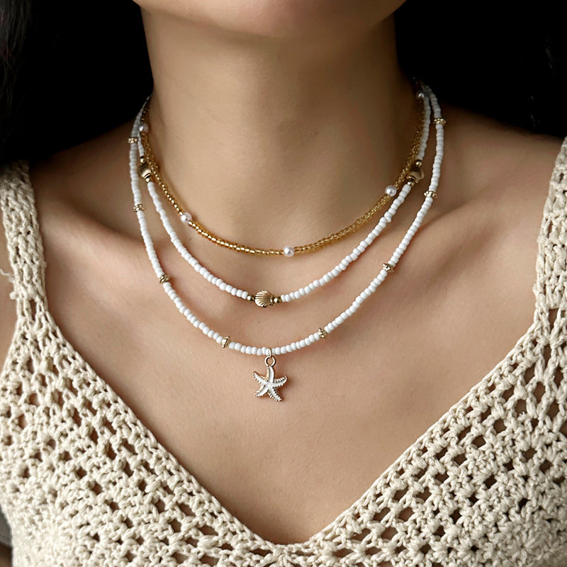 Collier Perlé Bohème Vintage