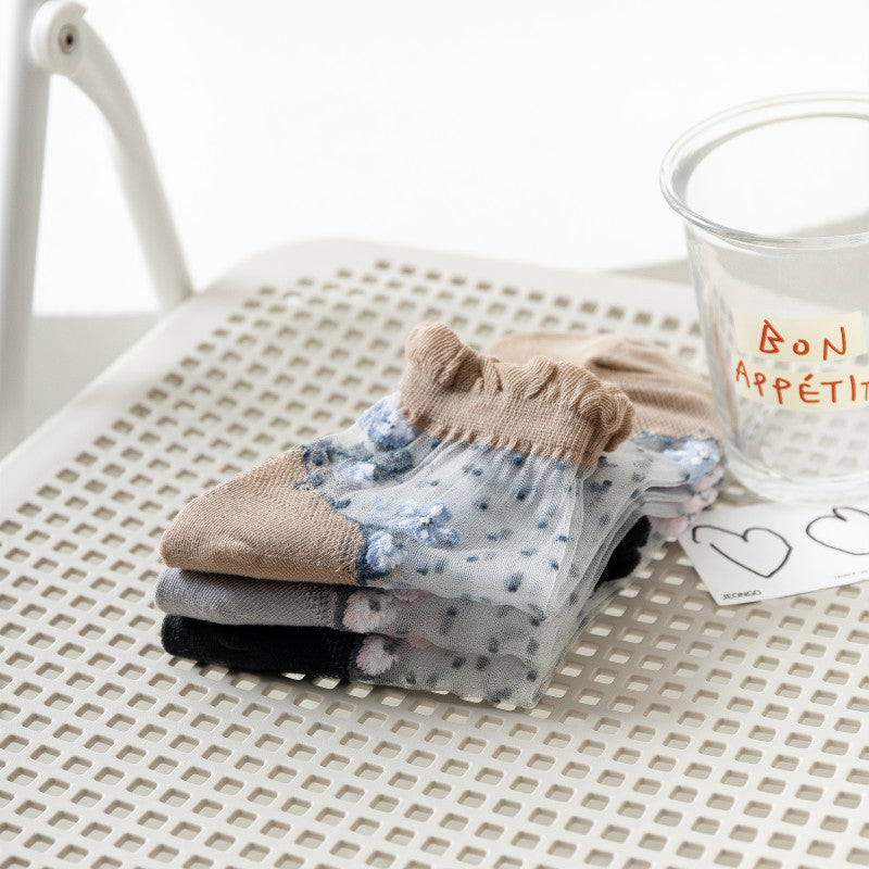 Calcetines Floreados Transpirables