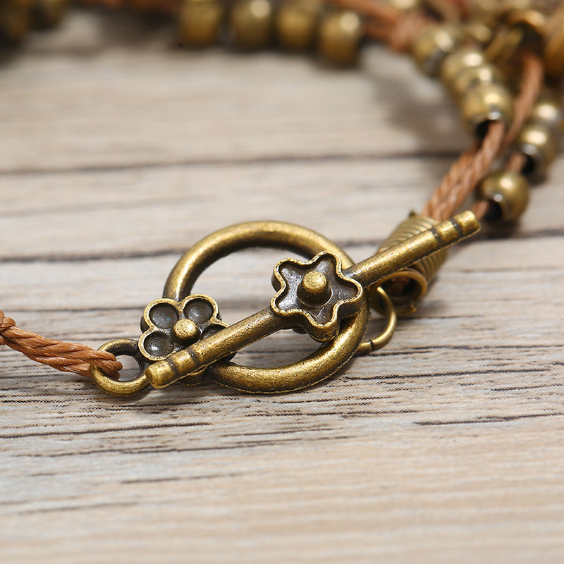 Pulsera Vintage Étnica Cereza