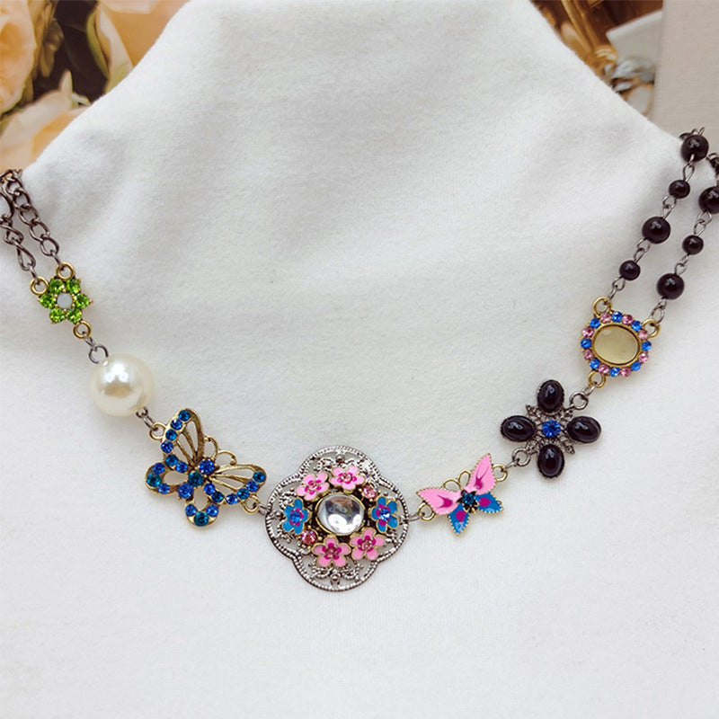 Collar Papillon Étnico Vintage