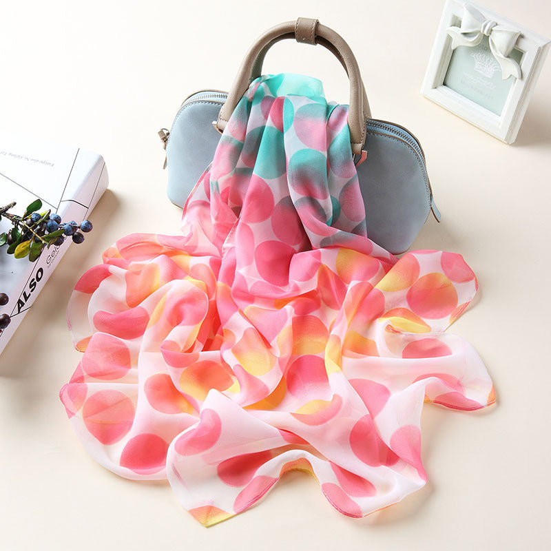 Bufanda Vintage De Lunares