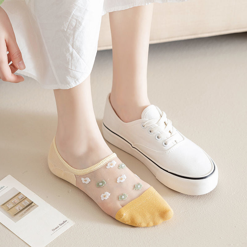 Calcetines Floreados Transpirables