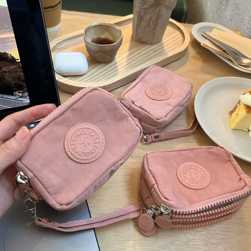 Monedero Casual De Color Sólido