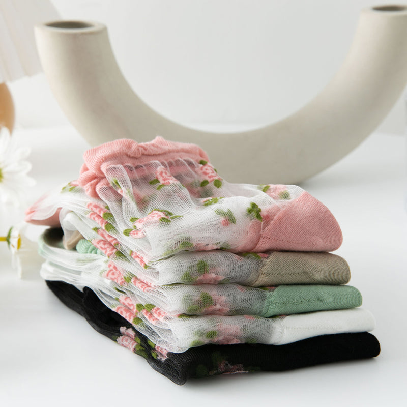 Calcetines Florales Transpirables