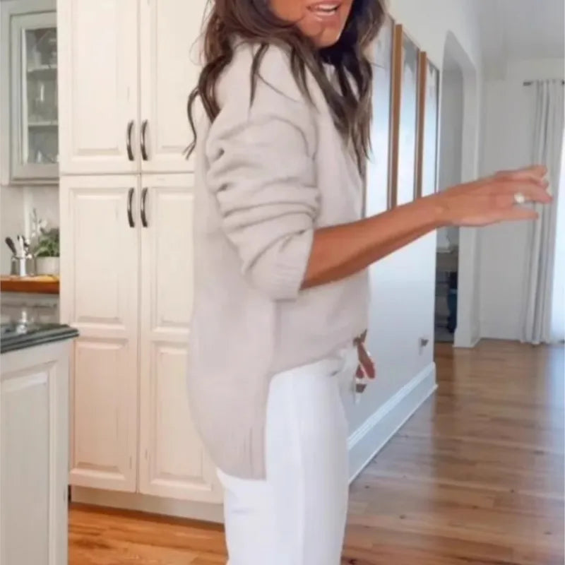 Sweater casual cuello en V monaco