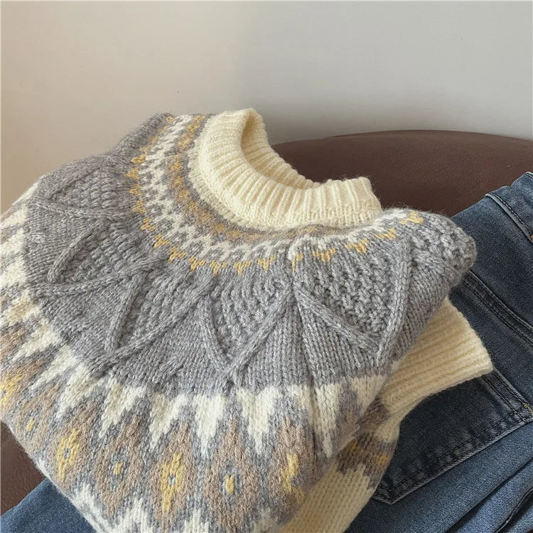 Sweater de punto artesanal Risa