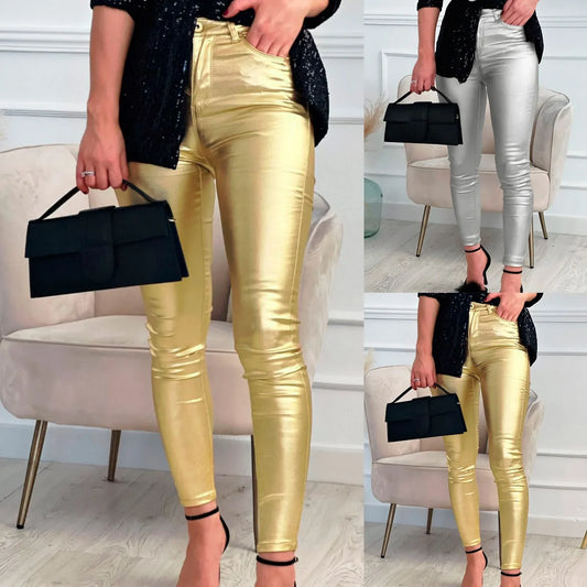 Pantalon platinado casual look