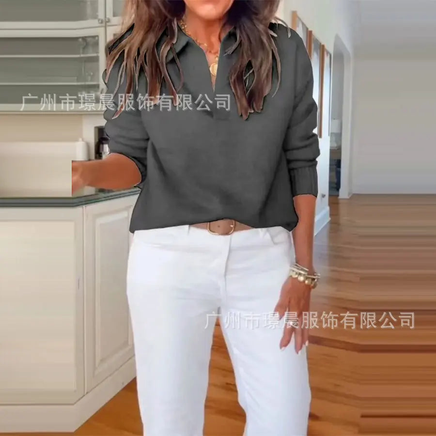 Sweater casual cuello en V monaco