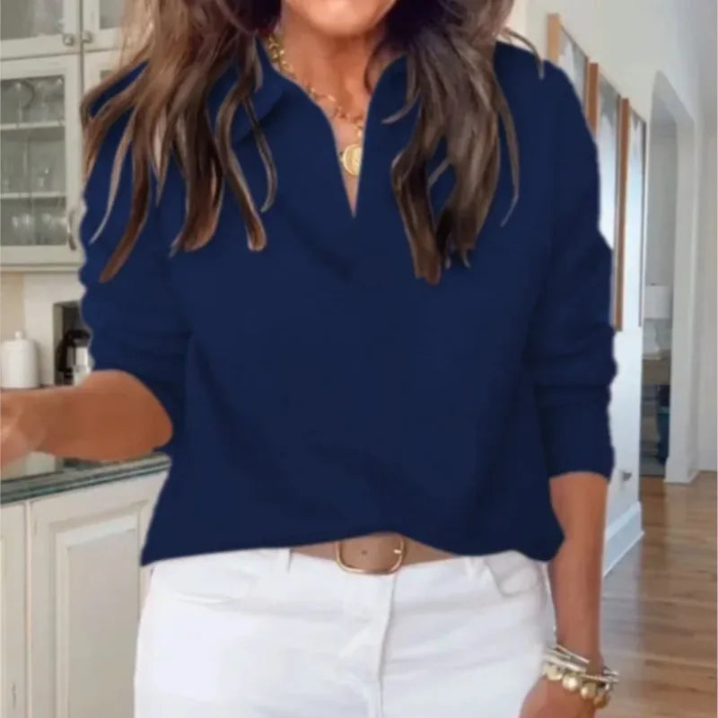 Sweater casual cuello en V monaco