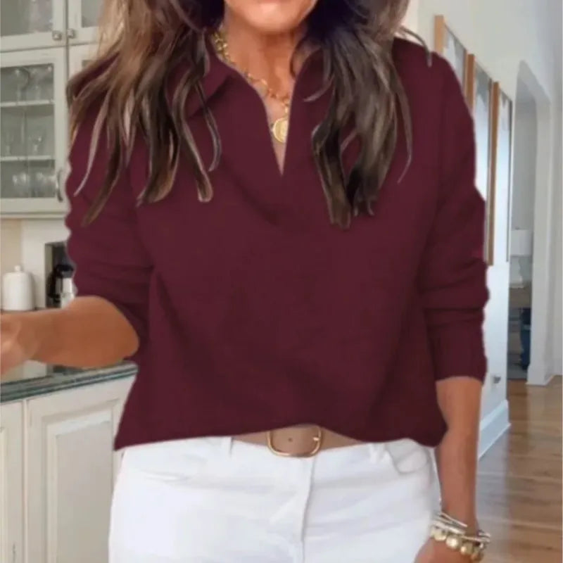 Sweater casual cuello en V monaco