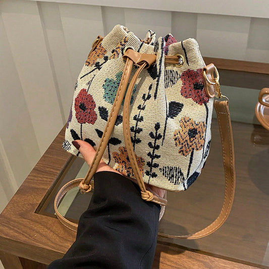 Bolso de Motivo Floral Vintage
