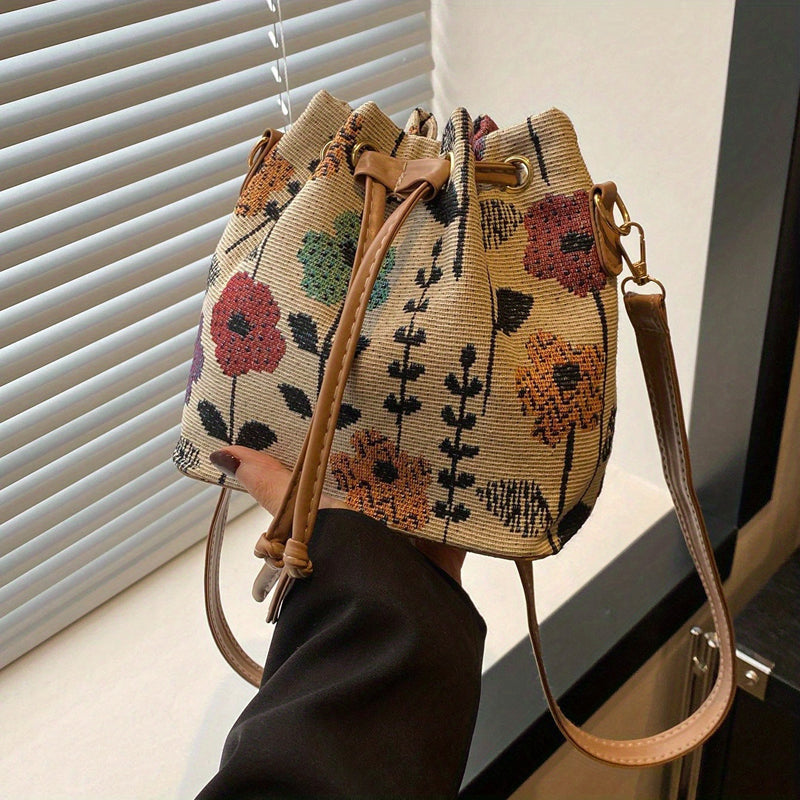 Bolso de Motivo Floral Vintage