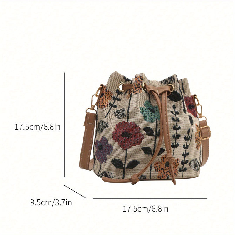 Bolso de Motivo Floral Vintage