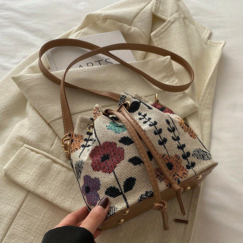 Bolso de Motivo Floral Vintage