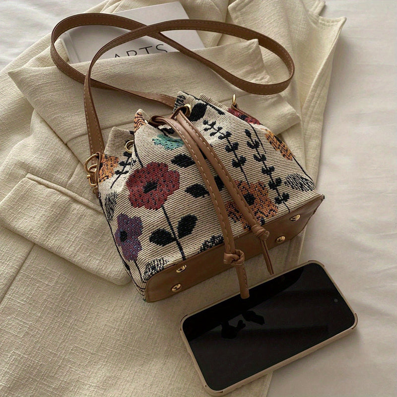 Bolso de Motivo Floral Vintage