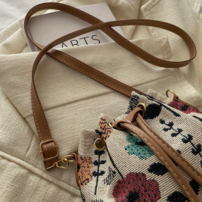 Bolso de Motivo Floral Vintage