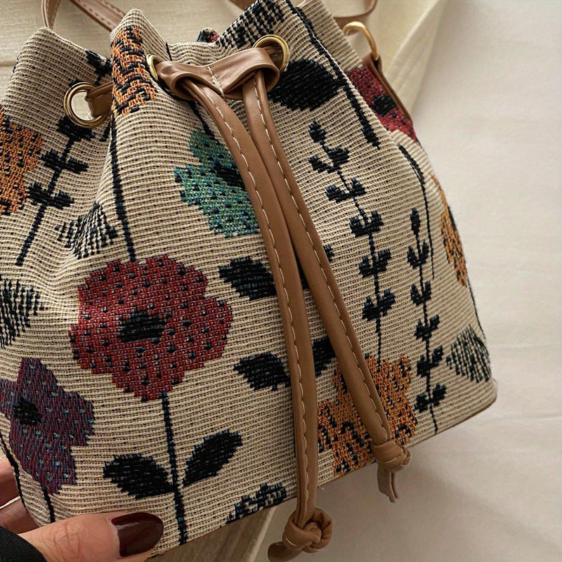 Bolso de Motivo Floral Vintage