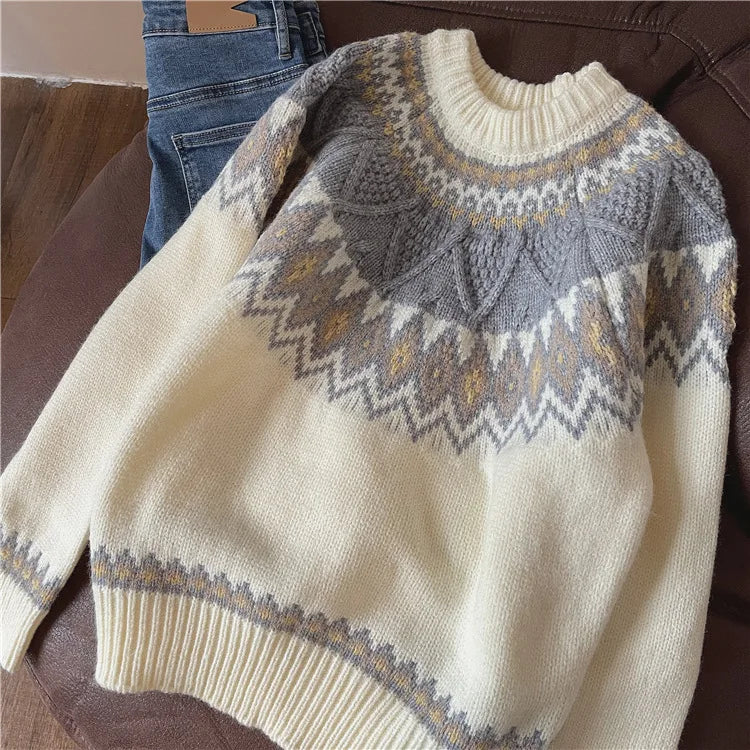 Sweater de punto artesanal Risa