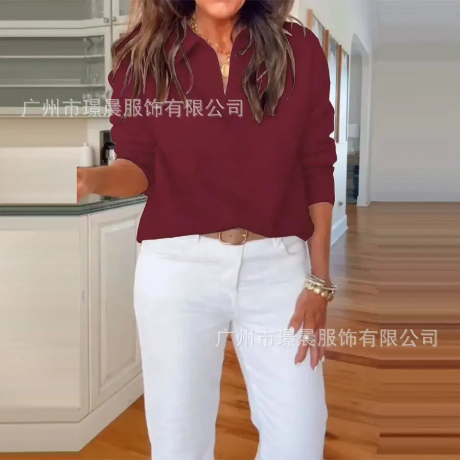 Sweater casual cuello en V monaco