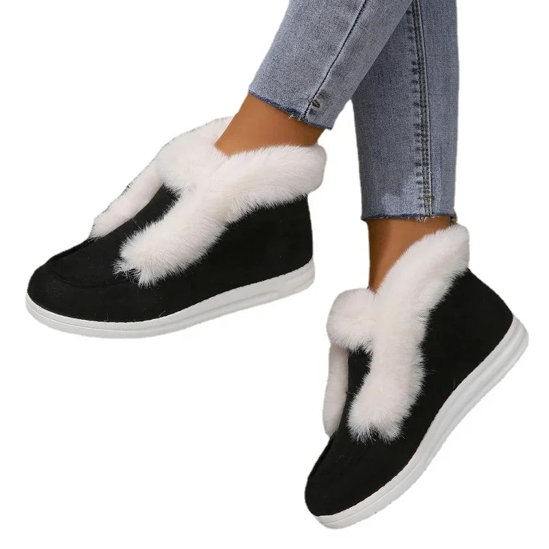 Bota de felpa casual plush