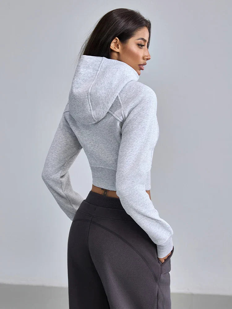 Hoodie corto mujer