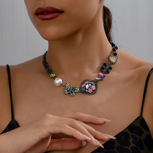 Collar Papillon Étnico Vintage