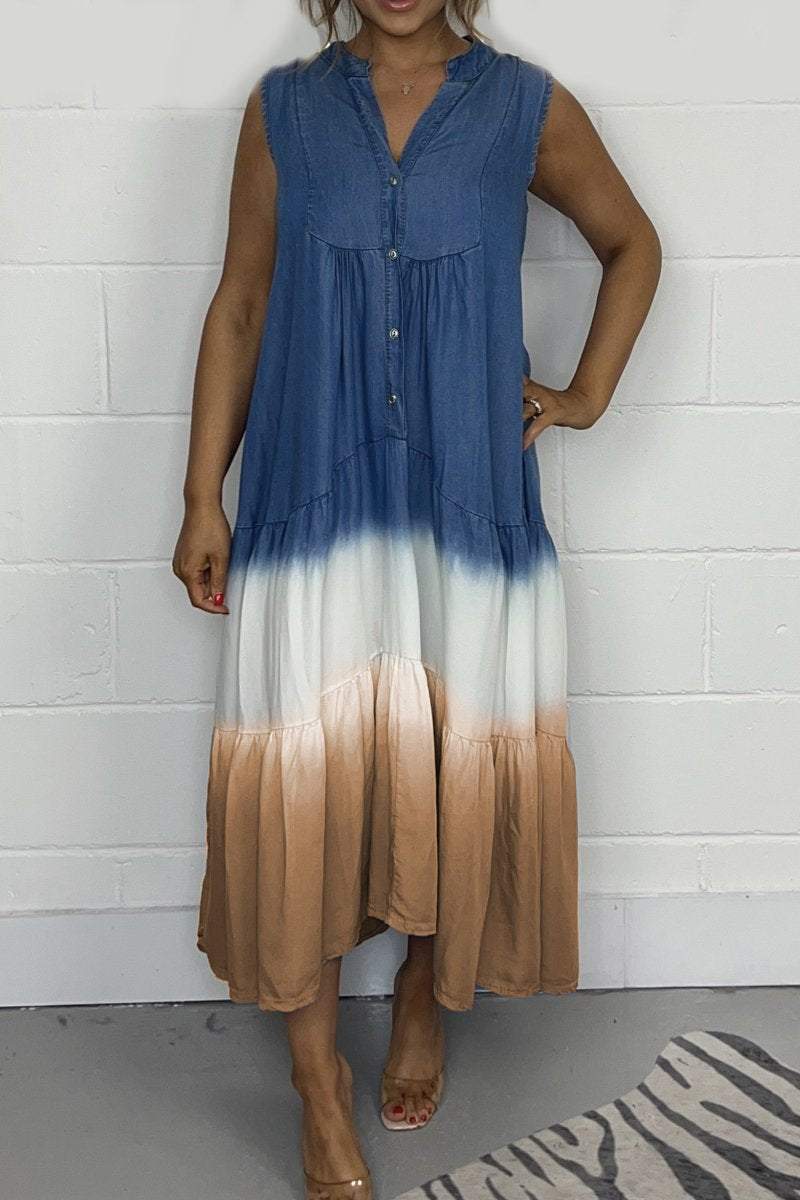 Vestido Efecto tie-dye Jade