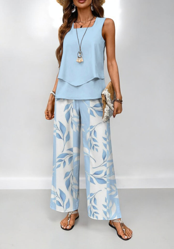 Conjunto Floral de 2 piezas Pia